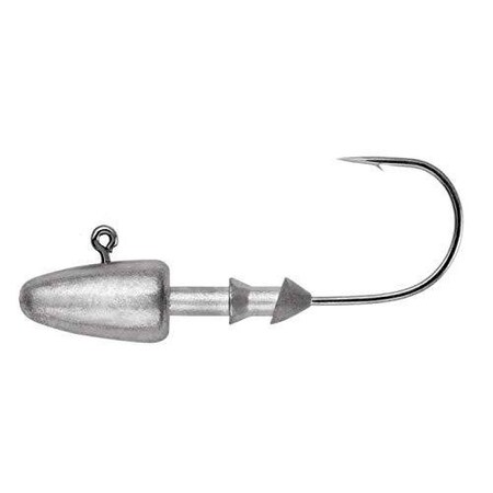 Owner Ultrahead Darter Jighead, 14 Oz, 20 Hook, Black Chrome, 4Pack, 4PK 5147-048